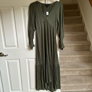 Banana republic green silk maxi. New with tags